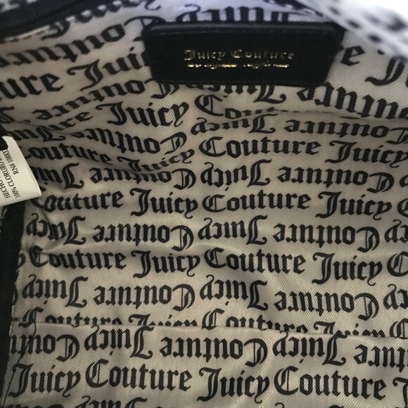 Juicy Couture Run The World Satchel Bag Purse Ruffle Liquorice Black MSRP : $89 - Picture 8 of 10